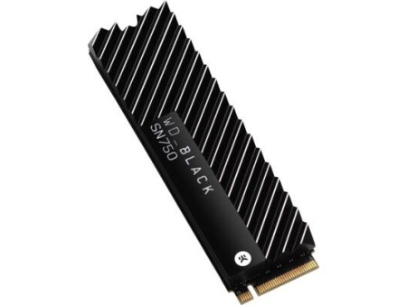 WD BLACK SN750 NVMe SSD 500GB with HEATSINK